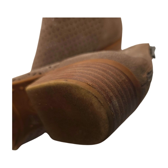 Lucky Brand Women's Brown Suede Heeled Ankle Boots/Booties Size 10M - Picture 12 of 13